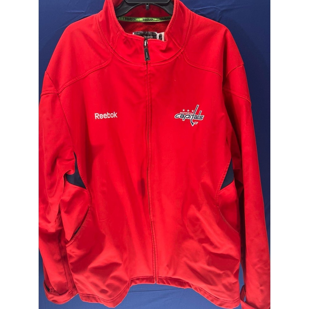 Vintage Reebok Authentic Washington Capitals NHL Jacket CenterIce Collection 2XL
